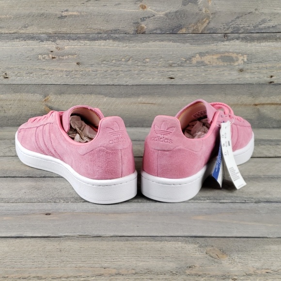 adidas Campus Stitch and Turn Pink Suede Sneakers - Picture 5 of 8